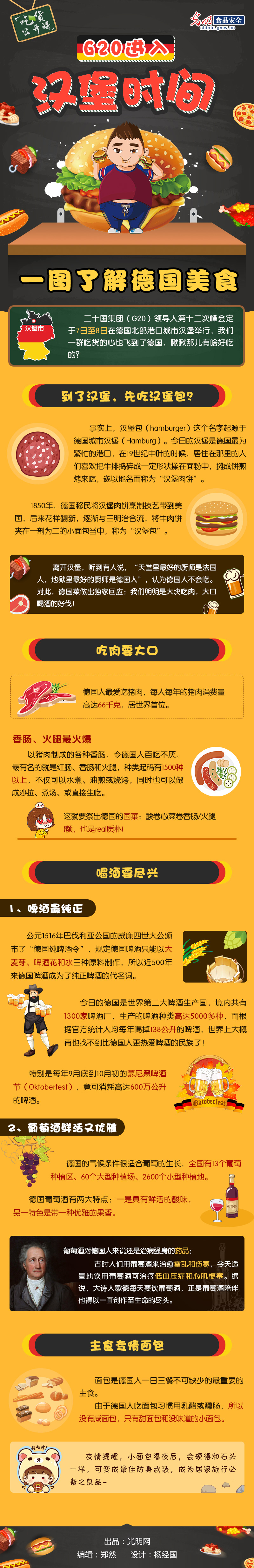G20進入“漢堡時間” 一圖了解德國美食