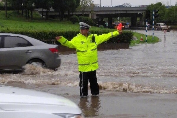 江蘇遭遇強降雨
